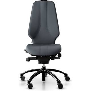 Kontorstol RH Logic 400, Stof Grey (Select SC60003), Nakkestøtte Nej, Armlæn Nej, Fodkryds Sort, Valg af hjul Hjul til bløde gulve
