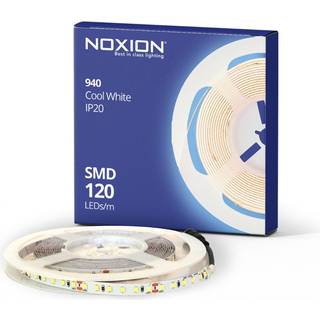 Noxion LED Strip Naga 5 Meter IP20 SMD2835/120 24V 9.6W/m 940 /8mm/50mm + DC Ledning