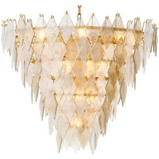 Rhombus Chandelier Antique Brass  L
