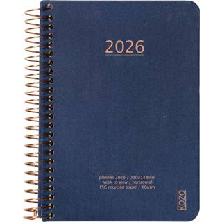 Kozo 2026 Kalender | A6 | Uge | Navy