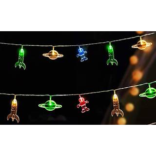 LED Lyskæde med Astronauter til Børneværelset - 2 Meter