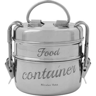 Nicolas Vahé Nicolas Vahé madkasse 2 dele Sølvfinish, Ø10 cm