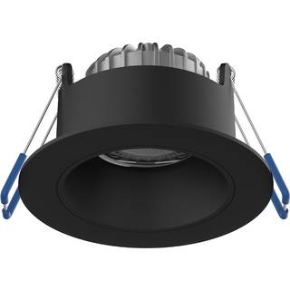 Noxion LED Spot Ares Dyb ring Sort 6W 540lm 927-940 3CCT - med Indre Ring Sort | Udsnit 68mm