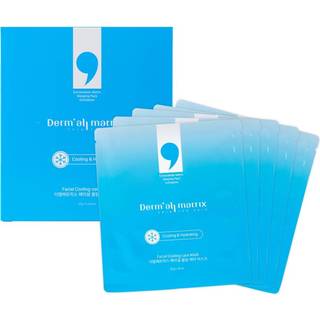 Dermall Matrix] Facial Cooling Care Mask 30G X 5 Sheets. ECM. Dyb hydrering og eksfoliering. Afkøling Soothing Effect.Natural Hydration & Refresh