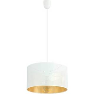 Aston 1 Hvid/Guld pendellampe - Ø35 cm, E27, 230V, uden lyskilde