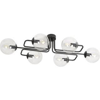 Brendi 6A Sort/Transparent loftslampe - Ø14 cm, E14, 230V, uden lyskilde