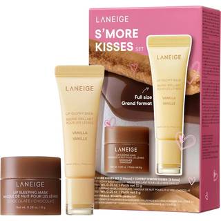 Laneige Smore Kisses Set: Hydrating Chocolate Lip Sleeping Mask & Vanilla Lip Glowy Balm