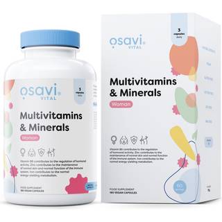 Osavi - Multivitaminer & Mineraler til Kvinder - 180 veganske kapsler