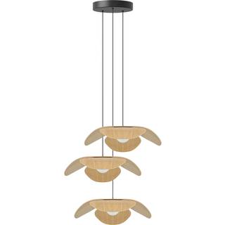 Forget Me Not Cluster 3 pendel med roset, egetræ • UMAGE