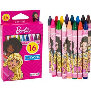 Barbie farveblyanter | Barbie Crayon Box | Barbie farveblyanter til piger | Barbie farvel?gning | Barbie tilbeh?r | Barbie H?ndv?rk | 16 T?l | Fl