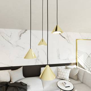 Elit 4 Premium Guld pendellampe - GX53, 230V, uden lyskilde