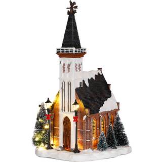 Luville kirke med højt tårn
