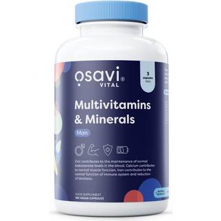 Osavi - Multivitaminer & Mineraler Mand - 180 veganske kapsler
