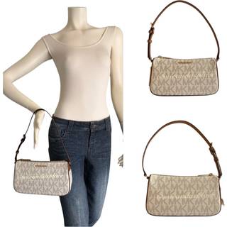 MK Jet Set Medium Signature Logo Pochette - Natural - Michael Kors - ONE SIZE