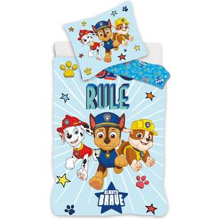 Paw Patrol junior sengetøj 100x140 cm - Always brave - Vendbart design - 100% bomuld