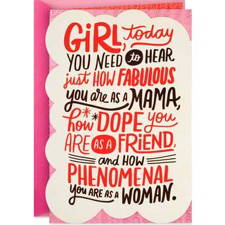 Hallmark mahogni mors dag-kort til ven datter sster (fnomenal kvinde)