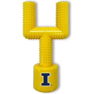 NCAA Illionois Fighting Illini Mega-tygge hrdt nylon-bacon-flavored hundeben fodbold ml-efter tygge legetj. Interaktivt velsmagende og sjovt h
