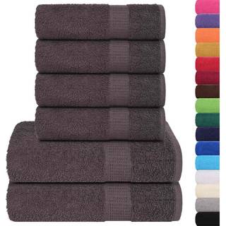 Håndklæder 360 G/M2 100 % Bomuld Æblegrøn - Antracitgrå