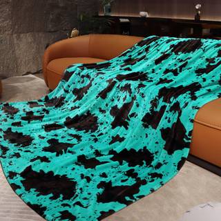 Dronningstørrelse tæppe blødt blåt tæppe kast flisen Varm sengetæpper plys letvægt turkis kast tæppe til sengen