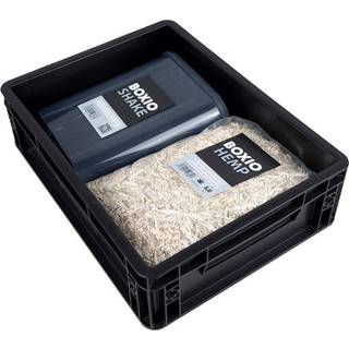 Boxio Toilet op: Booster s?de til adskillelse af toilet - inkluderer hamp kuld og praktisk ryster - 15,7 """" x 11,8 """" x 4.7 """" cm