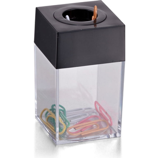 Officemate lille klipdispenser med magnetisk topklar/sort (93687)