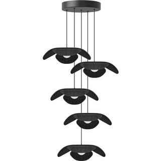 Forget Me Not Cluster 5 pendel med roset, sort egetræ • UMAGE