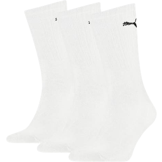 Puma 3-pak Sport Crew Socks - White - Str 35/38