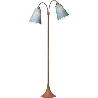Fodgænger Gulvlampe - Trælook/Turkisblå - Nielsen Light