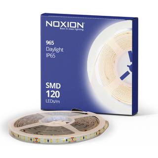 Noxion LED Strip Naga 5 Meter 24V - 120LEDs/m - 9.6W/m - 965 Dagslys | 8mm - IP65 - Bedste Farvegengivelse - SMD2835