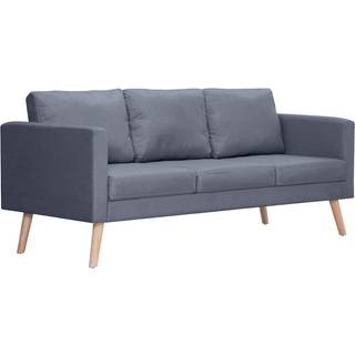 sofa 3-pers. sofa stof mørkegrå