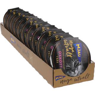 Mjau 2 x Kattemad m. Oksekød 11-pak