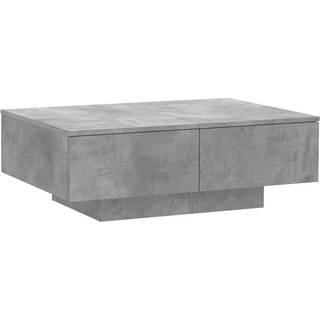 Sofabord Konstrueret Træ - Betongrå / 90 x 60 x 31 cm