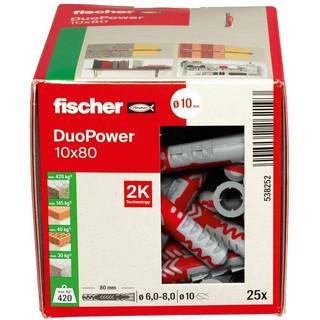 Fischer DuoPower 10 x 80 (25 pcs.)