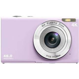 DC402-AF 4K Vlogging og Digitalkamera med Autofokus, 48MP Opløsning og 16X Digital Zoom - Lyslilla