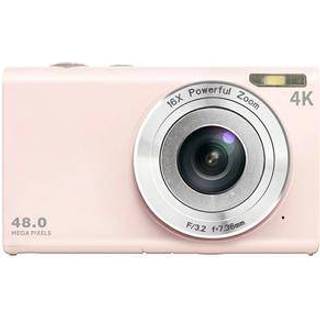 DC402-AF 4K Vlogging og Digitalkamera med Autofokus, 48MP Opløsning og 16X Digital Zoom - Lyserød