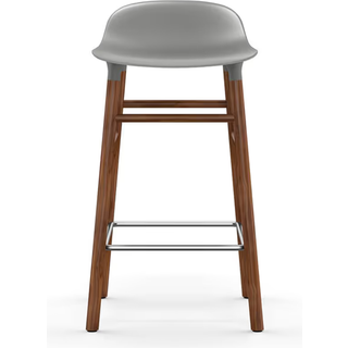 Normann Copenhagen Form Barstol Valnød Højde 65 - Grå