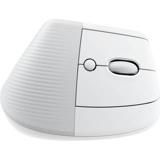Logitech Lift for Business - Right Handed - Off-white - Ergonomisk mus - Optisk - 6 knapper - Hvid