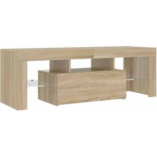 Tv-Skab Med Led-Lys 120X35X40 Cm - Sonoma-eg