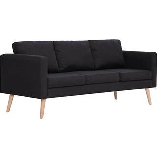 3-personers sofa i stof sort