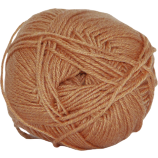 Hjertegarn Lana Cotton 212 - Bomuldsgarn - Merino Garn - 1333 Nougat Farvet