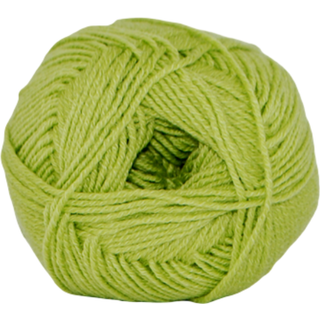Hjertegarn Lana Cotton 212 - Bomuldsgarn - Merino Garn - 1435 Lime Grøn