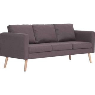 3-personers sofa i stof gråbrun