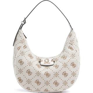 Guess Neda 4G Peony Logo Hobo bag creme