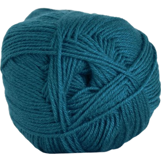 Hjertegarn Lana Cotton 212- 50 % Uld og 50 % Bomuld Petrol 8029