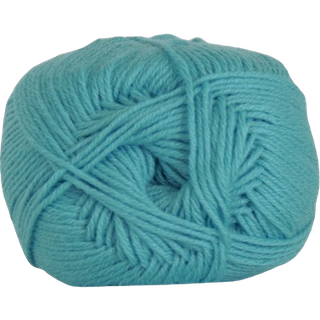 Hjertegarn Lana Cotton 212- 50 % Uld og 50 % Bomuld Lys Turkis 6029