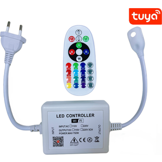 230V RGB WIFI Smart Home CLIP-ON controller - Inkl. endeprop, til 230V, memory funktion, 50 m