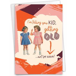 Nobleworks - 1 Sjov fødselsdag lykønskningskort - Sassy bday -kort til kvindepapirhumor - er ikke for sissies C7017bdg