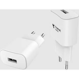 Freenet 12W USB-oplader - hvid