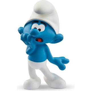 Schleich Smurfs Collectible Retro Toys and Figurines for alle aldre Scaredy Smurf Figur