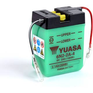 Yuasa 6N2-2A-4 (Uden Syre) 6V Batteri til Motorcykel